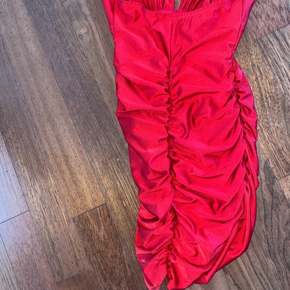 Red Mini Dress - Picture 4 of 8